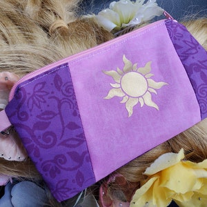 Rapunzel Princess Costume Inspired Zippered Accessory Bag
