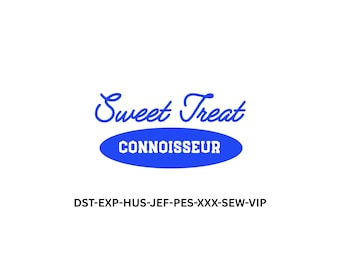 Sweet Treat Connoisseur Embroidery Design – Dessert Lover Digital File