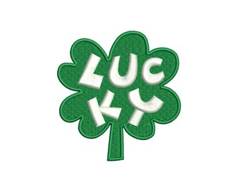 Lucky Shamrock Embroidery Design | St Patrick's Day Machine File (Digital Download)