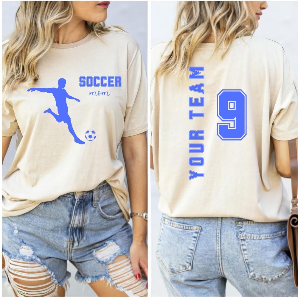 Team Colors Soccer Shirt, Soccer Mama Tee, Custom Soccer Mom Shirt,Soccer Mom Shirt, Soccer Shirt For Her, Game Day Soccer Hoodie 4Fansport