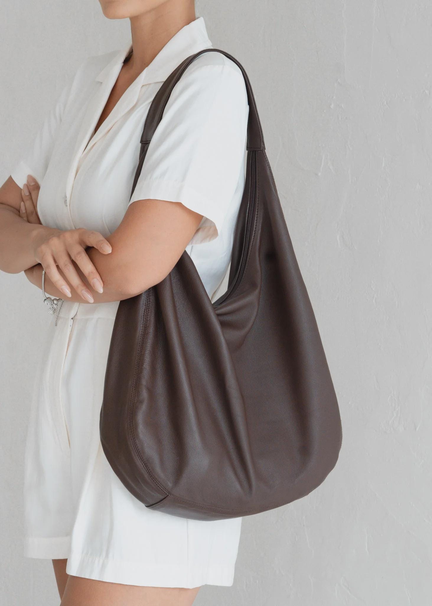 Leather shoulder bag Kooba 2点セット レースアップ Kooba Leather