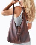 Vintage Style Leather Hobo Bag, Slouchy Fringe Shoulder Bag, Western Purse, Cowgirl Bag product logo