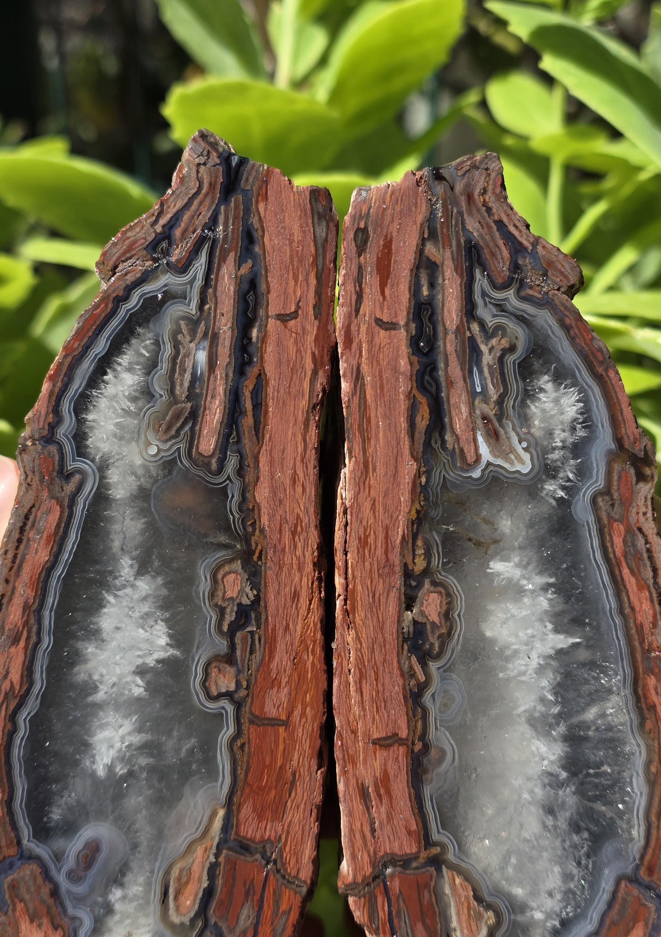 Large Rhyolite and Quartz Crystal and Blue Banded Agate, Turkish Agate ...