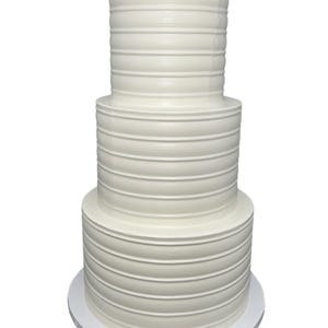 Drei Tier Fake Kuchen 18 "Hoch Elfenbein