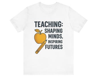 Asmonox Teacher Pride Typography Tee with Chalkboard Illustration