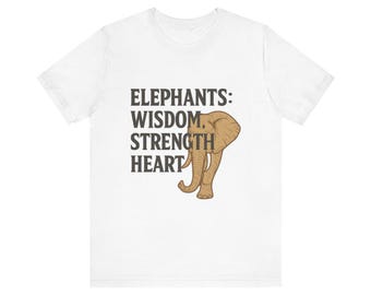 Asmonox Elephant Lovers Typography Tee with Artistic Elephant Illustration