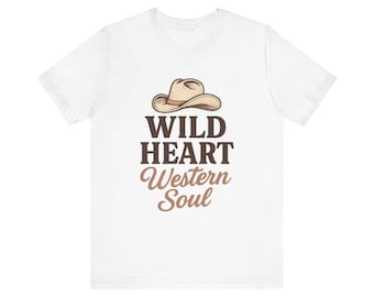 Ride Free Western Cowgirl Tee with Elegant Script & Iconic Horse Silhouette