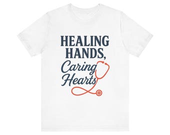 Asmonox Medical Heroes Typography Tee with Stethoscope Illustration