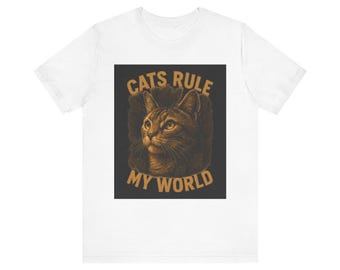 Asmonox Original 'Purrfect Harmony' Cat Lovers Unisex Tee Bella+Canvas 3001