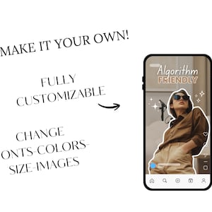 Social media manager Instagram reel cover templates with elegant brown neutral design