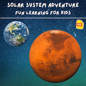 Solar System Worksheets for Kids PDF – Space Learning Activities with Planets, Facts & Games