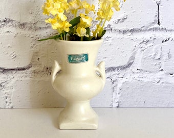 Vintage Mini White Matte Bud Vase by Haeger Pottery