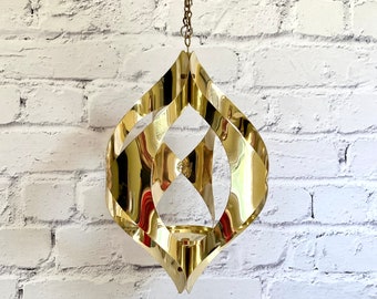 Vintage Brass Mod Hanging Lantern by Mascot, MCM Decor