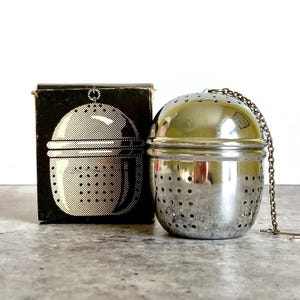 Vintage Metal Tea Infuser with Box, Knobler & Co.