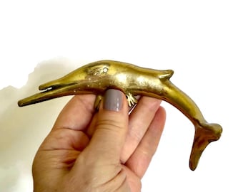 Vintage Brass Swordfish Wall Hook