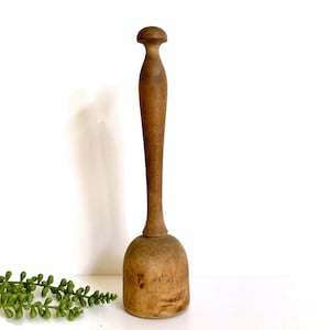 Antique Wood Masher, Primitive, Farmhouse Decor