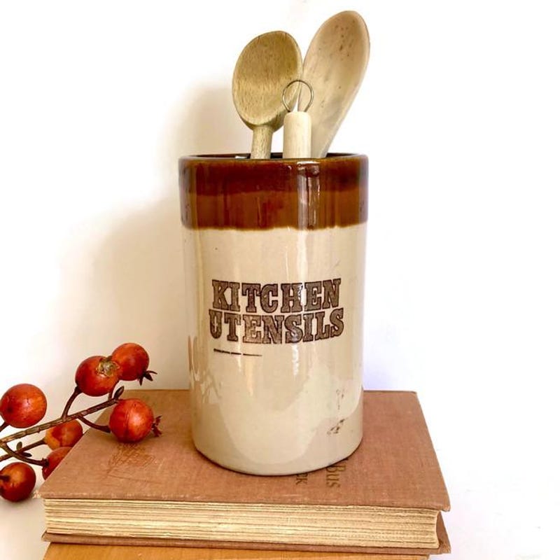 Utensil Crock - Etsy