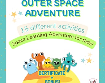 Outer Space Activity Pack: 15 Printable Games & Flashcards (PDF Download)