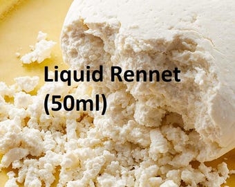 Artisan&#39;swahl flüssiges Rennet (50ml) - 100% natürliches Kalbslab für die authentische Käseherstellung Bauernkäse Mozzarella Kit Ricotta-Lab