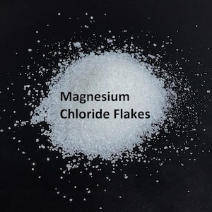Magnesium Chloride Flakes | Pure Mineral Salt | DIY Bath Soaks, Foot Soaks, Craft Use | External Use Only | CAS 7786-30-3