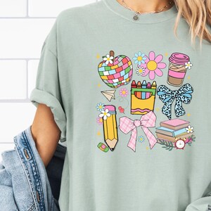 Comfort Colors Teacher Shirt: Retro Classroom Graphic Tee