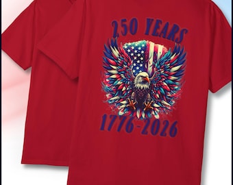 America 250th Anniversary,Patriotic  Bald Eagle USA Flag Tee, 1776-2026 TShirt, Comfort Colors 1717