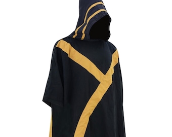 Star Wars Mandalorian Bounty Hunter Hooded Poncho | Cosplay Costume Cloak — Screen‑Style