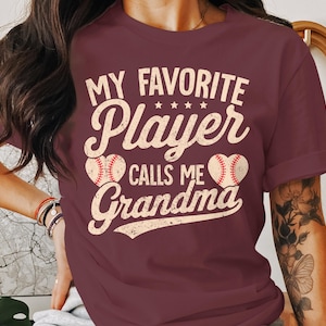 Baseball Grandma png, My Favorite Player Calls Me Grandma, Grandma Baseball Design, Sports Grandma Digital Download, Baseball Fan Grandma