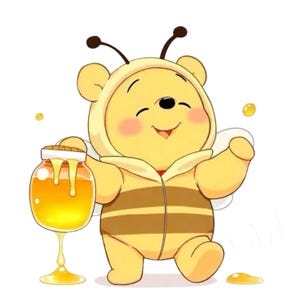 Pooh Bear PNG, Family Png, PNG, Kids T-Shirt Desig,