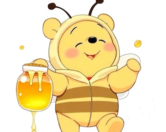 Pooh Bear PNG, Family Png, PNG, Kids T-Shirt Desig,