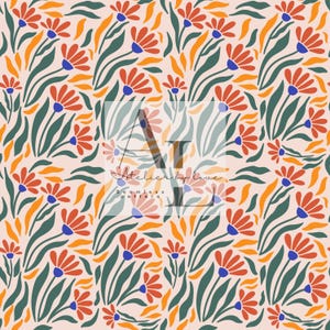 Groovy Flower Seamless Pattern, Groovy Flower Digital Paper, Groovy Flower Pattern, Retro Flower Pattern, Flower Digital Paper, Retro Floral