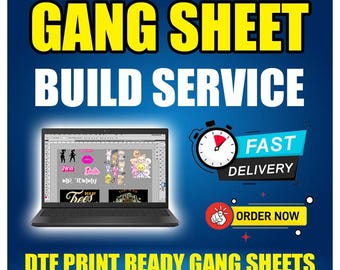 Custom DTF Gang Sheet Build Service | Print Ready Transfers (Same Day Delivery)