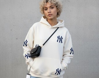Sudadera unisex con capucha bordada de Nueva York