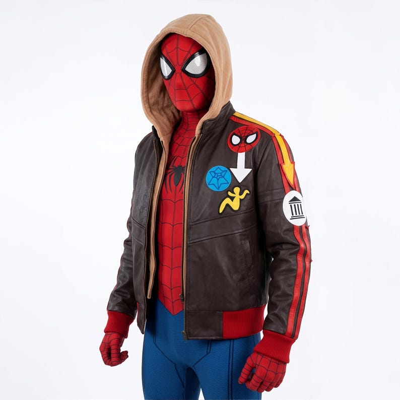 peter parker cosplay, spiderman cosplay, spiderman jacket, spiderman costume, comic con cosplay,iron man cosplay, peter parker jacket, andrew garfield, marvel rivals,gaming jacket, game cosplay jacket, andrew garfield, spider man jacket