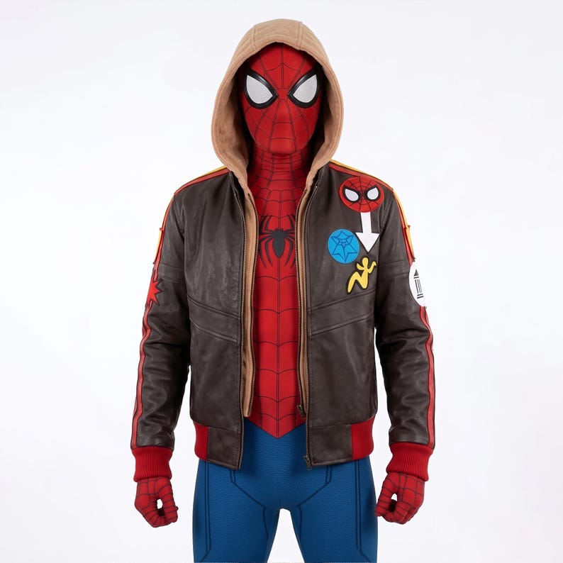 peter parker cosplay, spiderman cosplay, spiderman jacket, spiderman costume, comic con cosplay,iron man cosplay, peter parker jacket, andrew garfield, marvel rivals,gaming jacket, game cosplay jacket, andrew garfield, spider man jacket