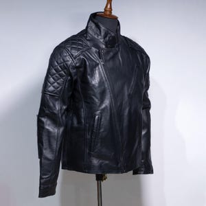 Metal Gear Solid V Inspired Biker Motorcycle Jacket, Venoom Snake Cosplay Leather Jacket