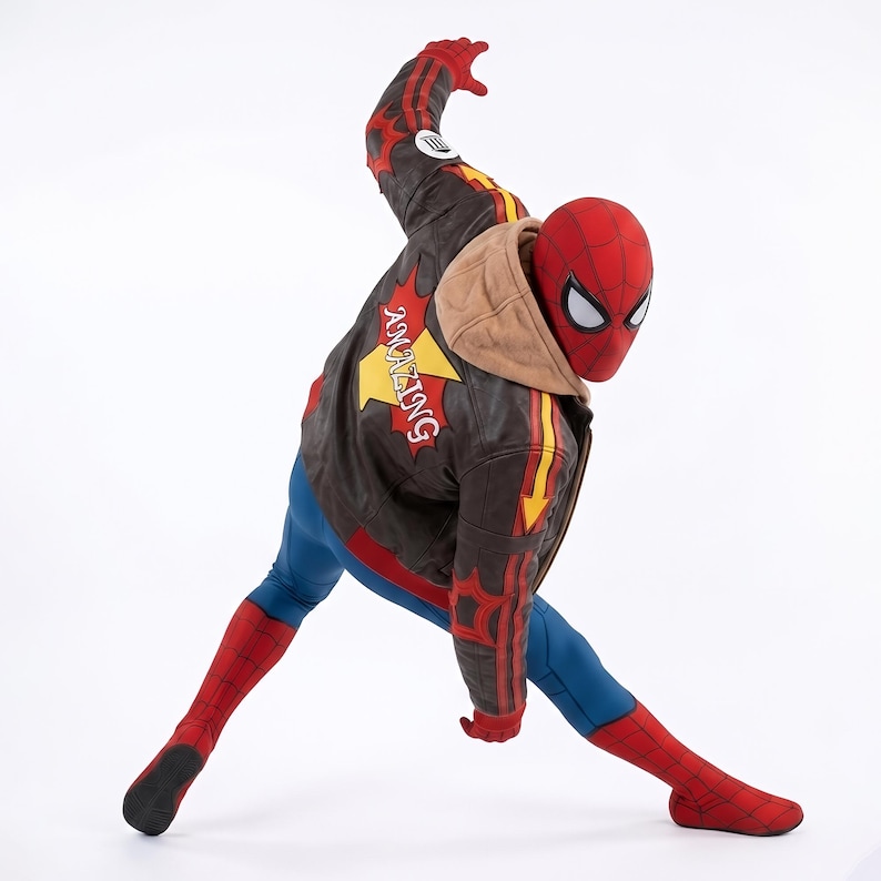 peter parker cosplay, spiderman cosplay, spiderman jacket, spiderman costume, comic con cosplay,iron man cosplay, peter parker jacket, andrew garfield, marvel rivals,gaming jacket, game cosplay jacket, andrew garfield, spider man jacket