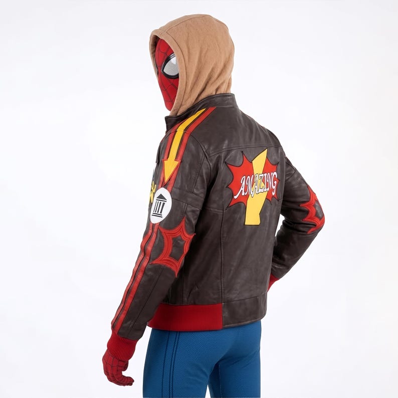 peter parker cosplay, spiderman cosplay, spiderman jacket, spiderman costume, comic con cosplay,iron man cosplay, peter parker jacket, andrew garfield, marvel rivals,gaming jacket, game cosplay jacket, andrew garfield, spider man jacket