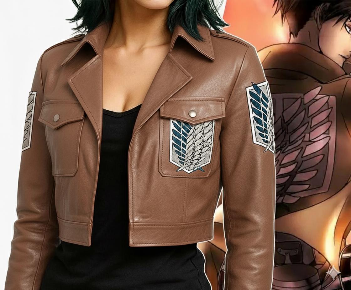 Attack on Titan Scout Regiment Jacket AOT Survey Corps Faux