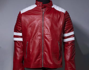 メンズ ハンドメイド ブラッド・ピット ファイトクラブ FC タイラー