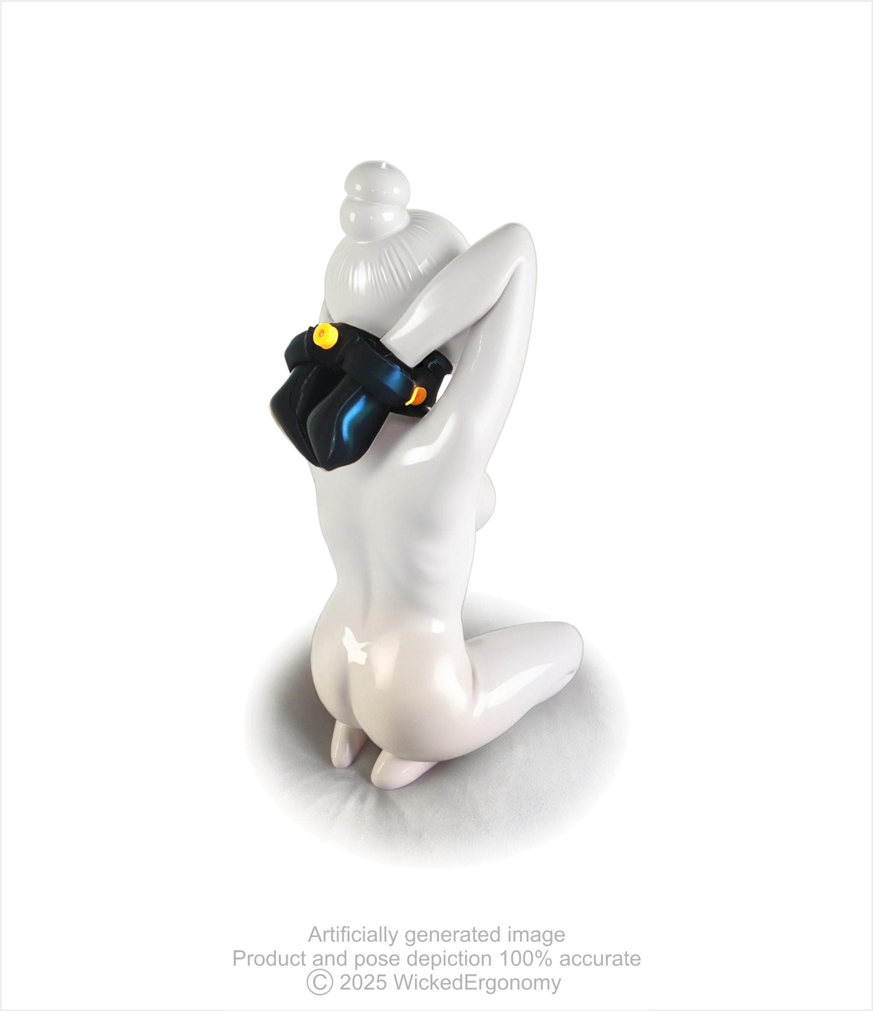 Wickedergonomy Reverse Fiddle: Ergonomische Haltung und Handgelenksfessel – funktionsreich, formschön, schwarz & orange