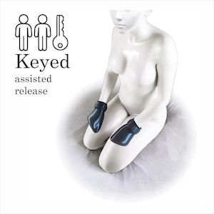 Wickedergonomy Fist Encapsulation Cuffs - Key Locking Variant -Ergonomic hand restraint, advanced design