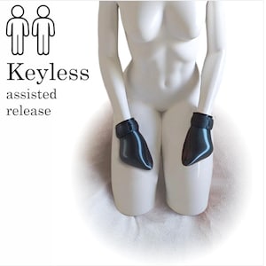Wickedergonomy Fist Encapsulation Cuffs - Keyless, Assisted Release Variant - Ergonomic Hand Restraint, Advanced Design