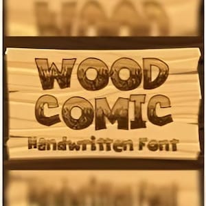Fuente Comic Wood Comic Fuente OTF TTF Archivo /Descarga digital/