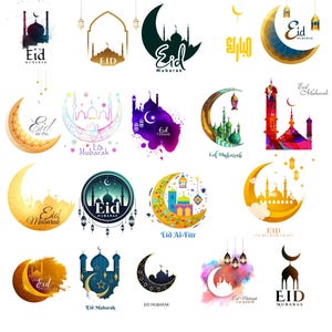 Eid Mubarak PNG Bundle Images Eid Mubarak Photos Eid Mubarak Template Download Eid Mubarak Images | Digital Download