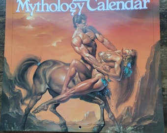 Calendario, Mitologia, Fantasy, Boris Vallejo, USA, 1990