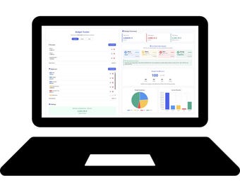 Interactive Budget Tracker | 50/30/20 Rule Financial Planner | Personal Finance HTML Dashboard | Digital Download
