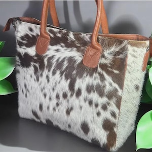 Borsa a tracolla in pelle di vacchetta: borsa a tracolla in stile western