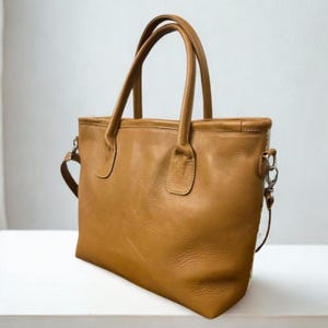 Handmade Real Cowhide Tote Bag: Western Style Leather Shoulder Purse image 6