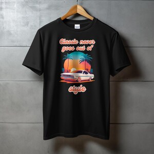 Retro Classic Car T-Shirt: Vintage Graphic Tee, Summer Top